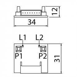 Dimensions du radiorécepteur Roger Technology H93/RX20/I