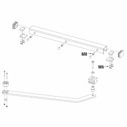 Vue éclatée du bras articulé pour série BH23 H23 et R23 Roger Technology LT338