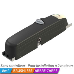 Motoréducteur à arbre carré pour porte de garage basculante Roger Technology BR41/830/Q