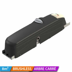 Motoréducteur à arbre carré pour porte de garage basculante Roger Technology BR41/831/Q