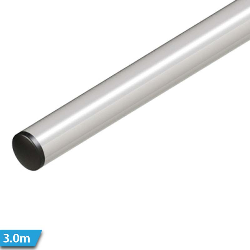 Lisse cylindrique en aluminium blanc de 3 mètres Roger Technology BA/60/3