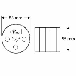 Dimensions du E-Loop enterré
