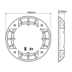 Dimensions du détecteur de véhicules Gilbert AERF 006647